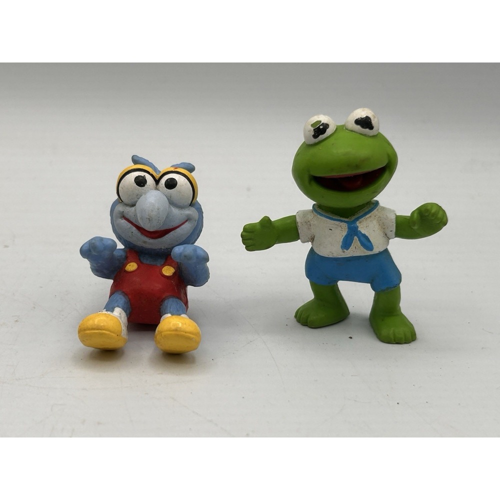 Muppet Babies Gonzo & Kermit The Frog 1986 Vintage‎ PVC Figure McDonalds Toy
